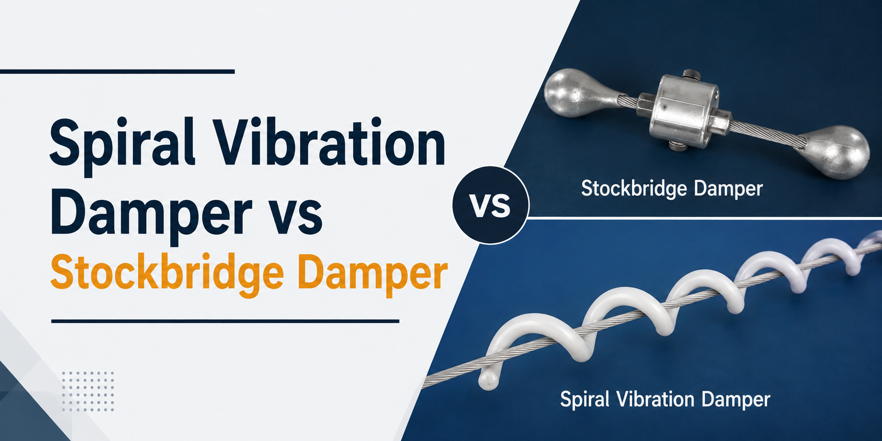 Spiral Vibration Damper vs Stockbridge Damper