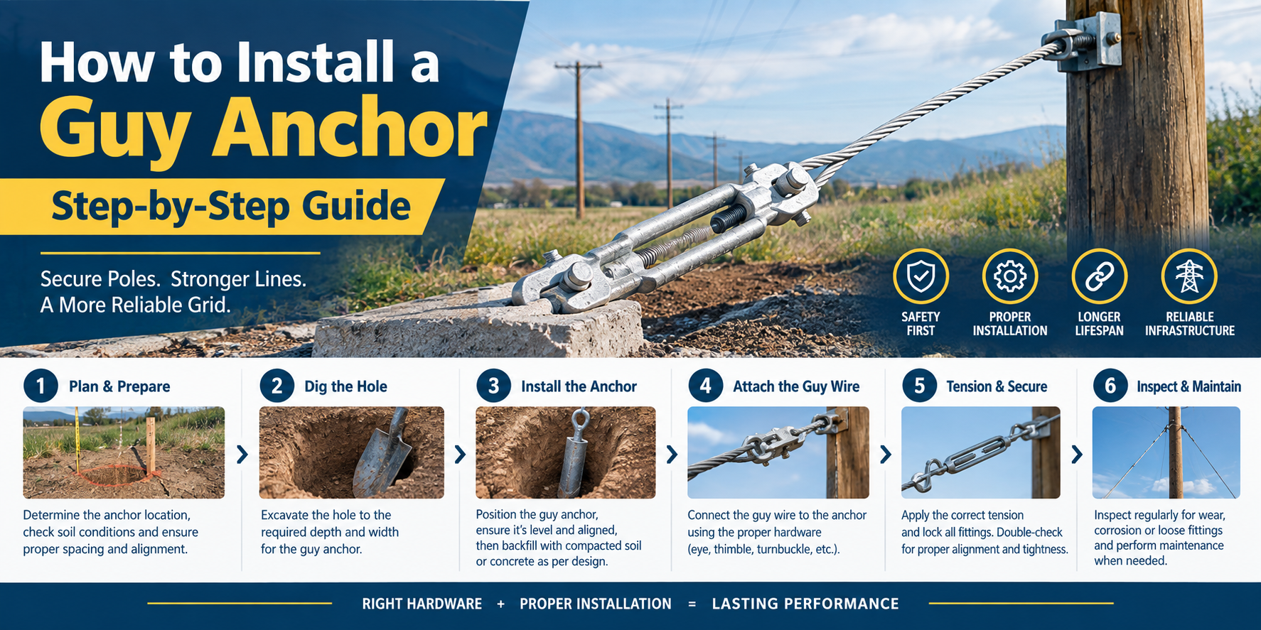 How to Install a Guy Anchor