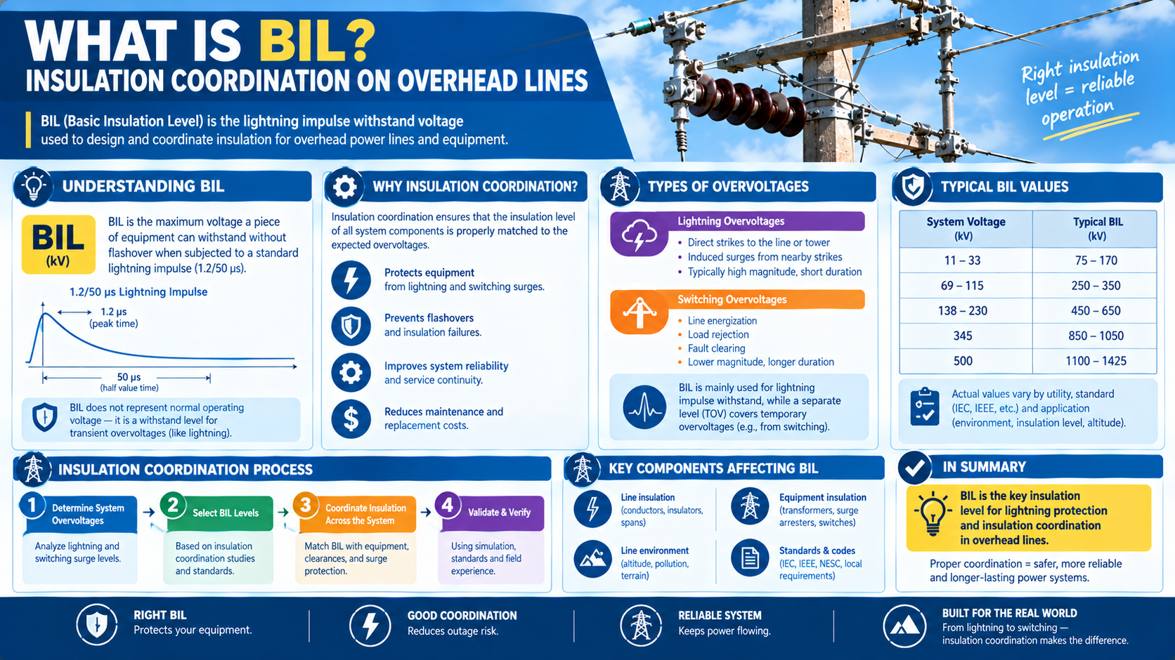 Insulation Coordination on Overhead Lines