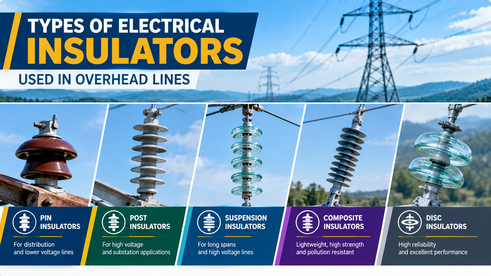 Types of Electrical Insulators