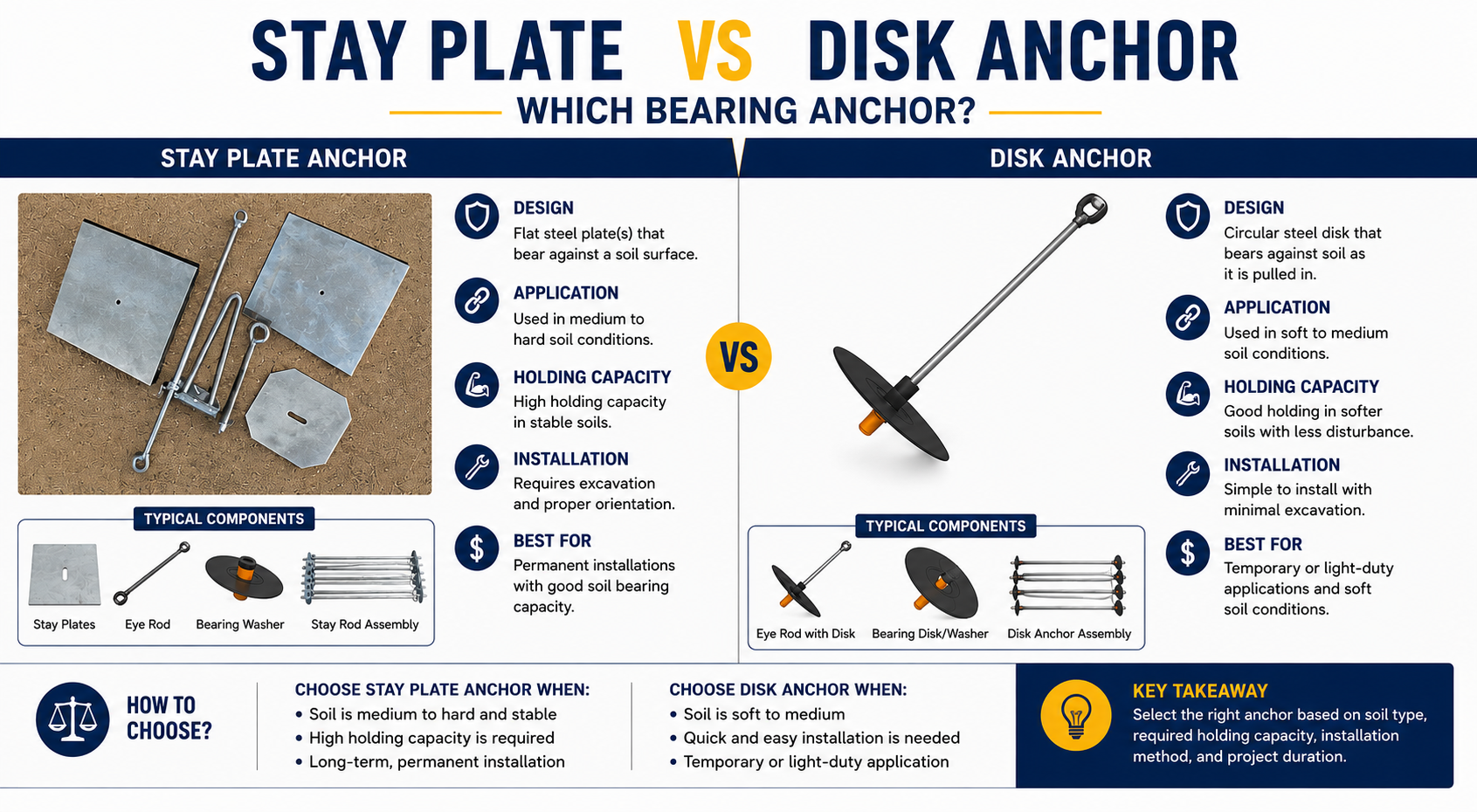 Stay Plate vs Disk Anchor