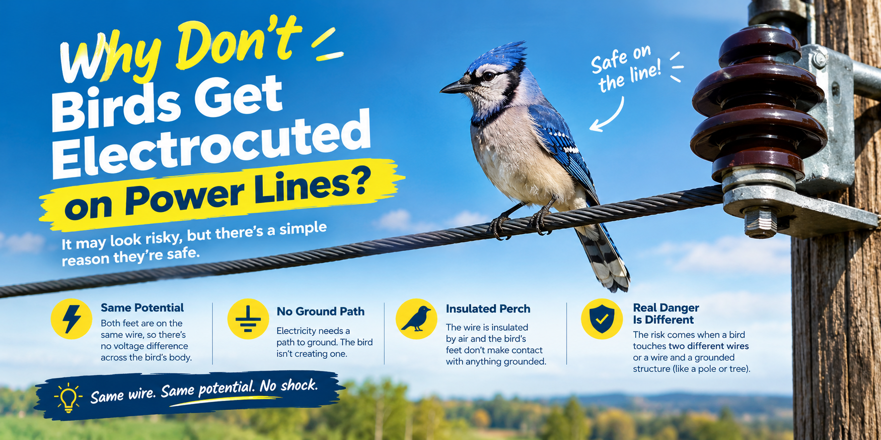 Birds Get Electrocuted on Power Lines