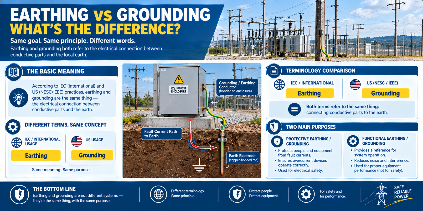 Earthing vs Grounding